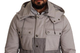 Dolce & Gabbana Elegant Lightweight Gray Windbreaker Jacket