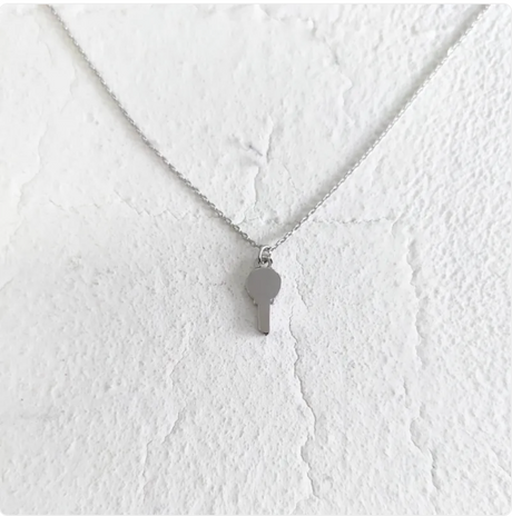 Simple Key Lock Clavicle Necklace