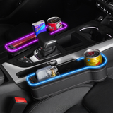 "New RGB Car Seat Gap Storage Box with Charging"