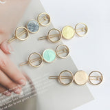 Round Metal Hair Clip Accessories