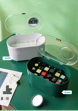 Stylish Multi-Grid Storage Box for Lipsticks and Makeup