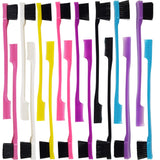 YOOHUA 24PCS Hair Edge Brush Double Sided Edge Control Hair Comb Eyebrow Brush Smooth Comb Grooming (8Colors)