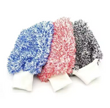 Microfiber Coral Fleece Car Wash Glove – Soft Cleaning Mitt for Auto Detailing & Household Use