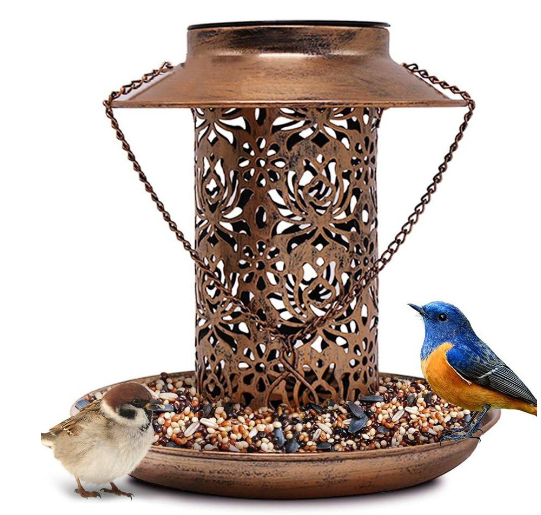 Hoomaze Birdy - Decorative Solar Bird Feeder (One)