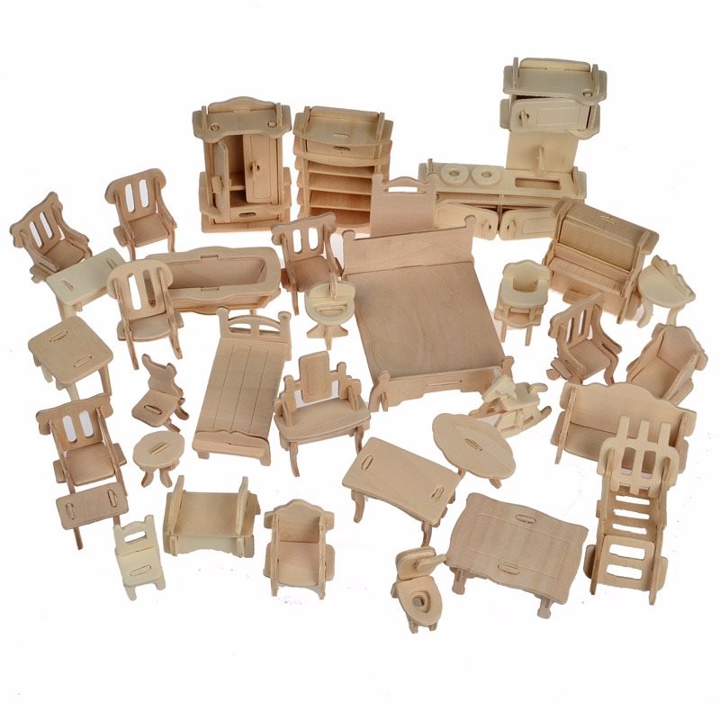3D Wooden Puzzle Craft for Kids