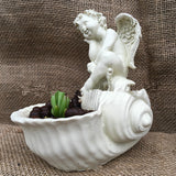 Resin Angel Planter for Succulents and Mini Gardens