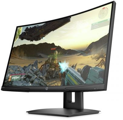 HP MONITOR 23.6'', X24c GAMING HOME CURVED, F, VA LED, FHD 1920 X 1080, 4MS, 300 NITS CD/M², AMD FREESYNC 144HZ, ANTIGLARE, HEIGHT ADJUSTABLE, TILT, DISPLAY PORT, HDMI, 1YW, BLACK