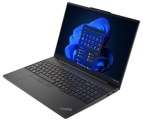 LENOVO NOTEBOOK THINKPAD E16 G1, INTEL i5-1335U, 1.3-4.6GHz/12MB, 10 CORES, 16GB, 1TB SSD M.2 2242 PCIe, INTEL IRIS XE GRAPHICS, 16' WUXGA, IPS, ANTIGL, BACKLIT, LAN, WIFI6, BT, HDMI, USB, USB4, USB-C, WIN 11 PRO, 3YW, BLACK