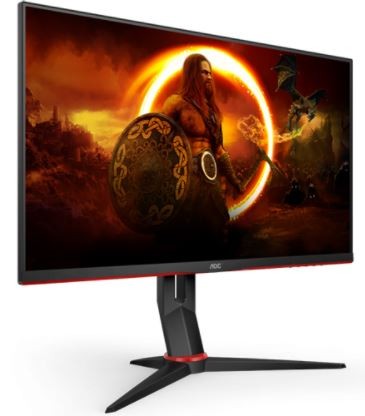 AOC MONITOR Q27G2S/EU, FLAT GAMING 27'', G, 165HZ, IPS LED, 2560x1440, 80M:1, 350 CD/M², AMD FREESYNC-G-SYNC COMPATIBLE, HEIGHT ADJUSTABLE, TILT, SWIVEL, PIVOT, 2X HDMI, DISPLAY PORT, FRAMELESS, 3YW, BLACK-RED