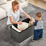 Multi-functional Home Large Size Storage Box Three-seat Storage Stool
