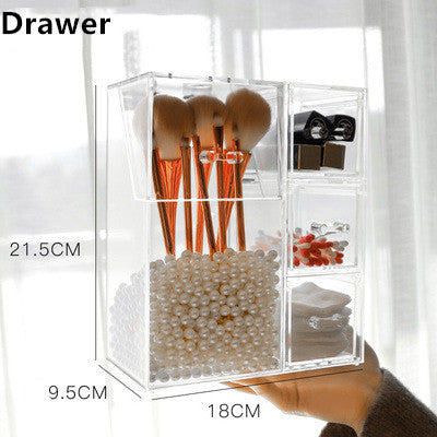 Transparent Acrylic Makeup Brush Organizer Box