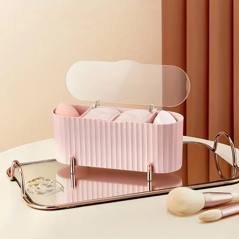 Dustproof Makeup Organizer for Cotton Pads and Swabs