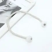 1pc Faux Pearl Magnetic Curtain Tie Back - Home Decor