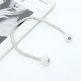 1pc Faux Pearl Magnetic Curtain Tie Back - Home Decor