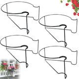 Floating Garden Railing Planter Shelf with Hooks