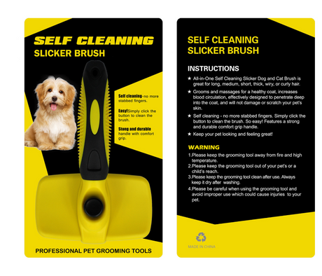 Automatic Pet Grooming Brush for Shedding and Cleaning