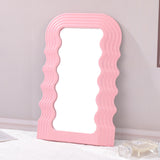 Wave Desktop Makeup Mirror for Entrance Decoration