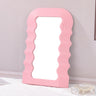 Wave Desktop Makeup Mirror for Entrance Decoration