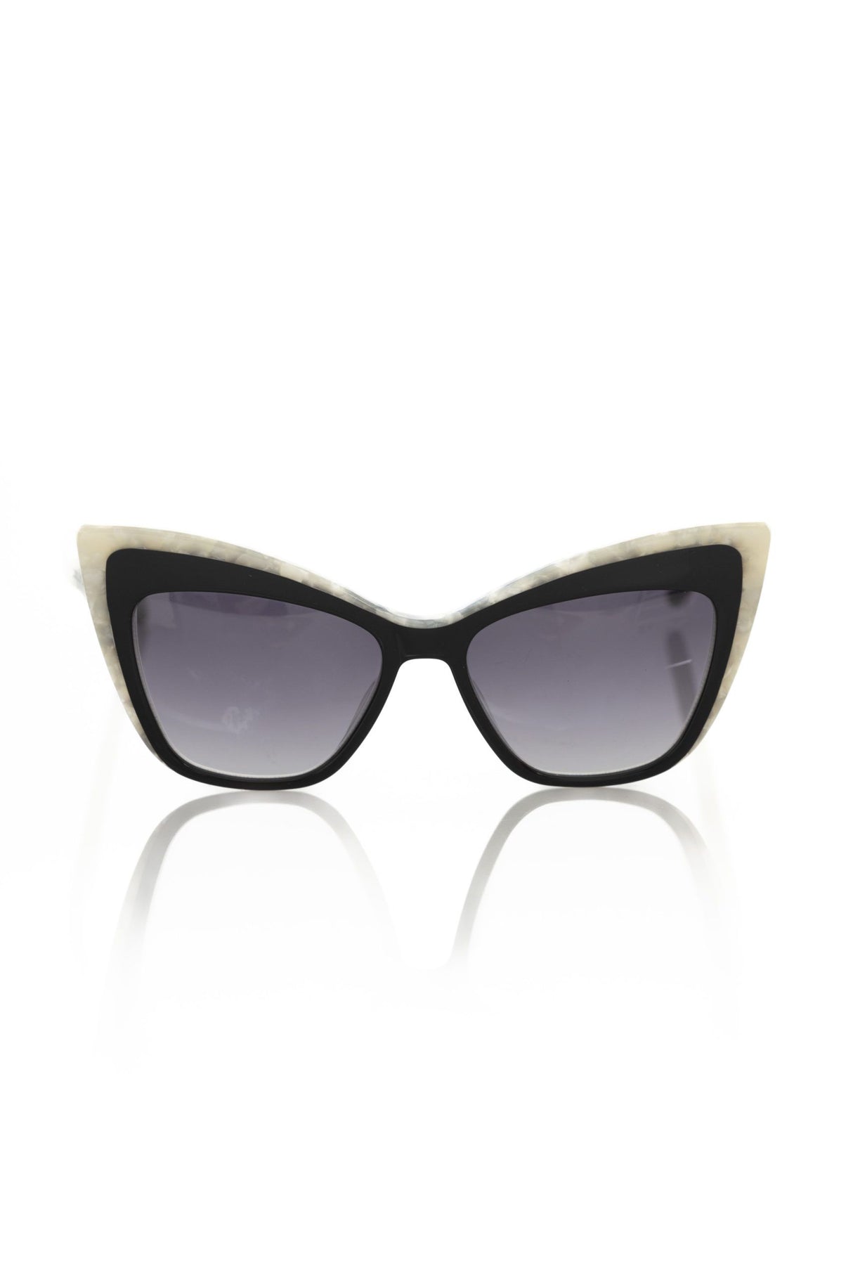 Frankie Morello Black Acetate Women Sunglass