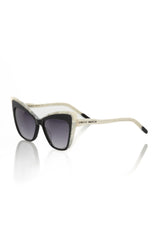 Frankie Morello Black Acetate Women Sunglass