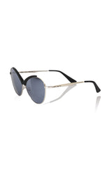 Frankie Morello Black Metallic Women Sunglass