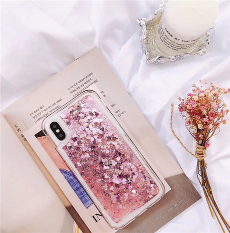 Creative Soft White Glitter Liquid Case for iPhone 11