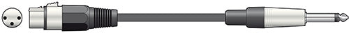 Chord Classic XLRF to 6.3mm Cable 6.0m 190.087UK