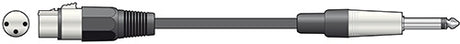 Chord Classic XLRF to 6.3mm Cable 6.0m 190.087UK