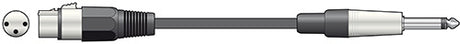 Chord Classic XLRF to 6.3mm Cable 12.0m 190.088UK