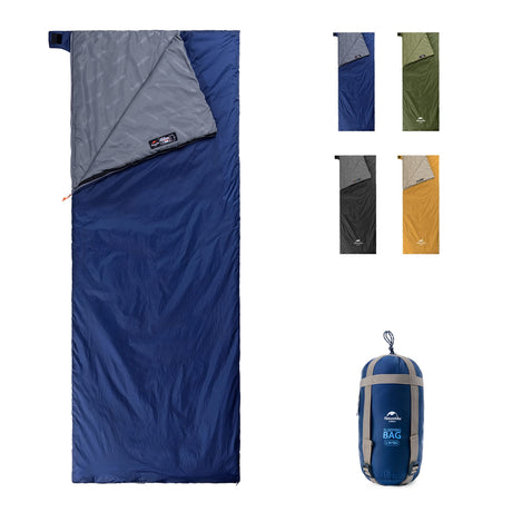 Naturehike Ultralight Sleeping Bag - Envelope Lightweight Portable Waterproof Comfort with Compression Sack - Great for 3 Season Traveling Camping Hiking (Dark Blue (Extra Large))