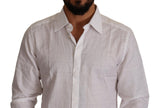 Dolce & Gabbana Elegant White Cotton Dress Shirt - Slim Fit