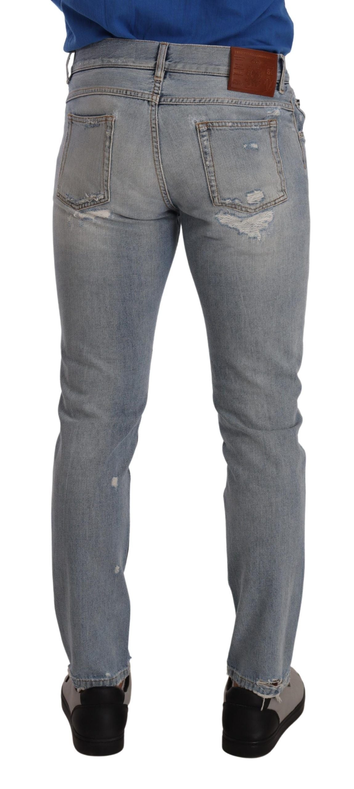 Dolce & Gabbana Elegant Light Blue Straight Denim Jeans