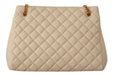 Versace Elegant Quilted Nappa Leather Tote