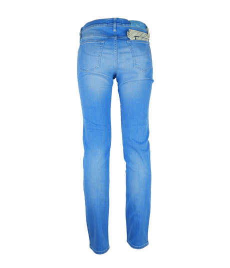 Jacob Cohen Elegant Light Blue Elasticized Denim