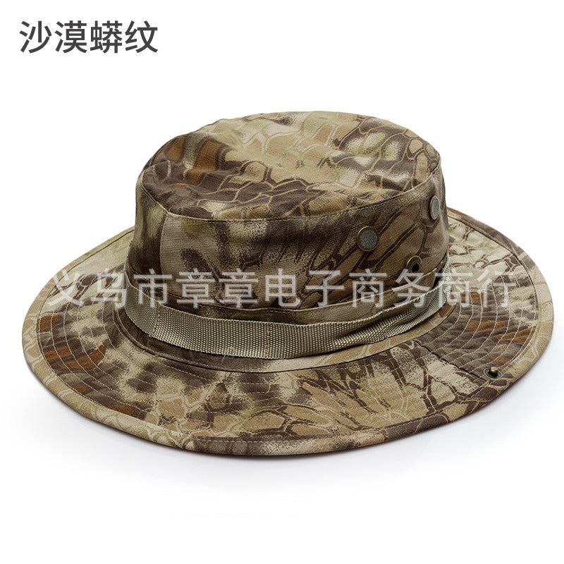 Camouflage Outdoor Round Brim Hat for Hiking