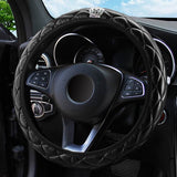 Crystal Crown Steering Wheel Cover for Car Interior 37-38CM