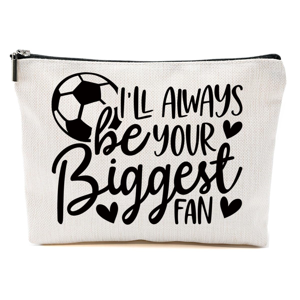 Funny Soccer Gifts Soccer Stuff Soccer Makeup Bag Soccer Coach Gifts Soccer Mom Essentials Cosmetic Bag Travel Bag Toiletry Bag Zipper Pouch for Women Soccer Lovers Players Her Christmas Birthday