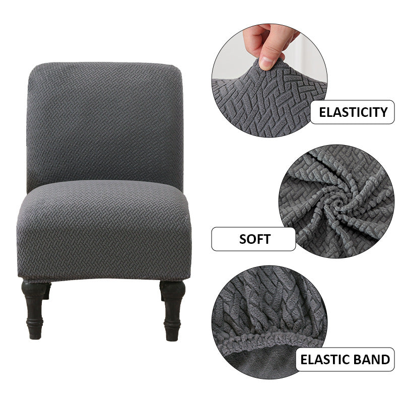 Waterproof Armless Chair Slipcover - Stretch Knit Twill