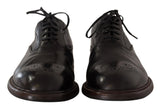 Dolce & Gabbana Elegant Black Leather Derby Formal Shoes