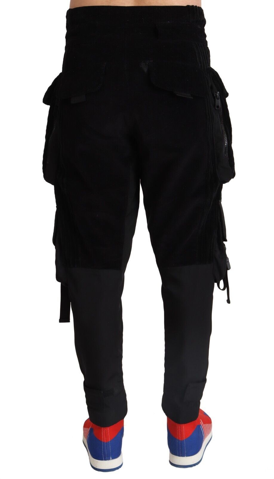 Dolce & Gabbana Elegant Black Cargo Corduroy Pants