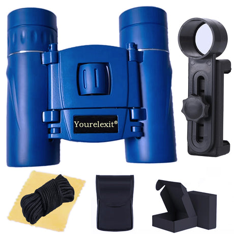 Binoculars with Phone Adapter for Adults Compact Pocket Travel Binocular for Bird Watching Concert Theater Opera High Powered Electronics Cruise Ship Essentials Norwegian Alaska Hiking Camping Gear