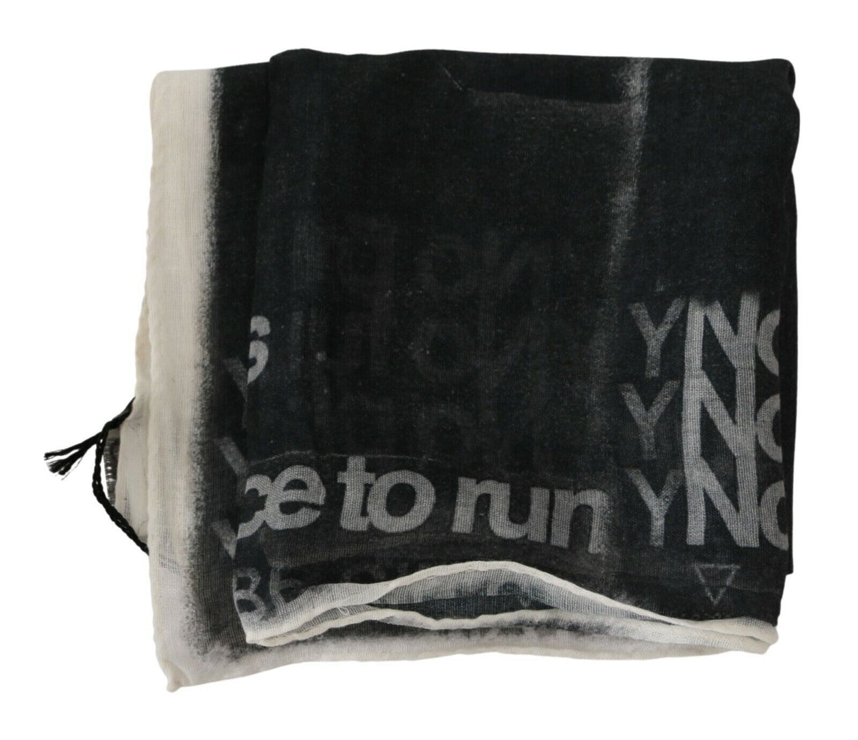 Costume National Monochrome Wool-Blend Scarf Bandana