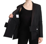 Costume National Black Long Sleeves Double Breasted Jacket