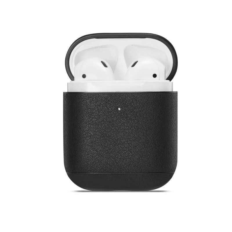 Leather Bluetooth Headphones Wireless Charging Case