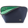 KUSSHI Washable Travel Makeup & Cosmetic Bag - Brush Organizer Sold Separately (Vacationer Navy/Mint)