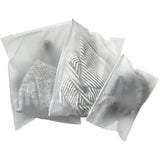 10-Piece Transparent Zip Lock Travel Storage Bags