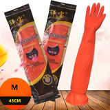 Long Waterproof Rubber Gloves for Cleaning and Laundry