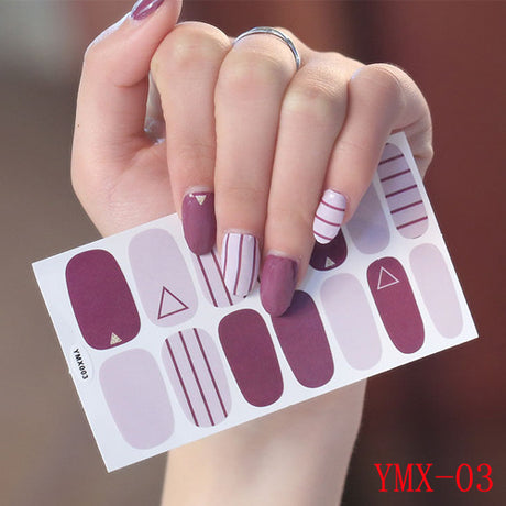 Gummed Nail Stickers for Creative Nail Art