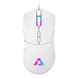 Armaggeddon Gaming Mouse Wired 12000CPI Silent , HUANO Switches FALCON V STEALTH White