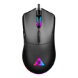 Armaggeddon Gaming Mouse Wired 12000CPI Silent , HUANO Switches FALCON V STEALTH Black